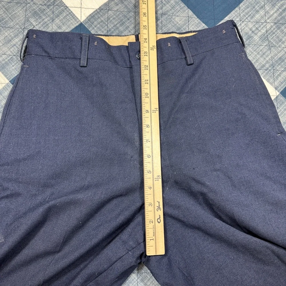 VTG 50s Korean War USN US Military Officers Pants Heavy Work GABARDINE Trousers